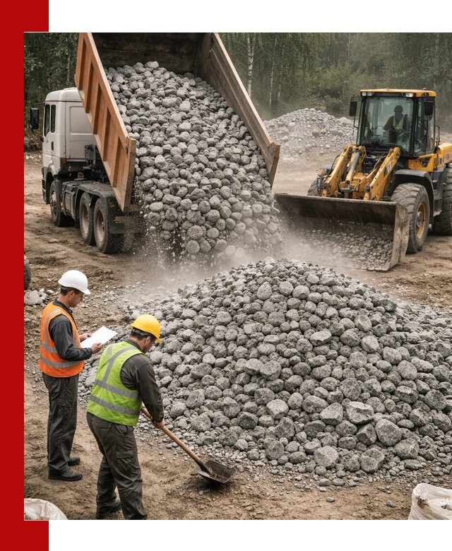 Гранитный щебень фракция 70-150 доставка в Сочи