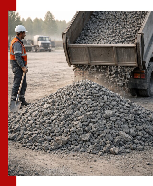 Гранитный щебень фракции 100–201 для строительства в Сочи