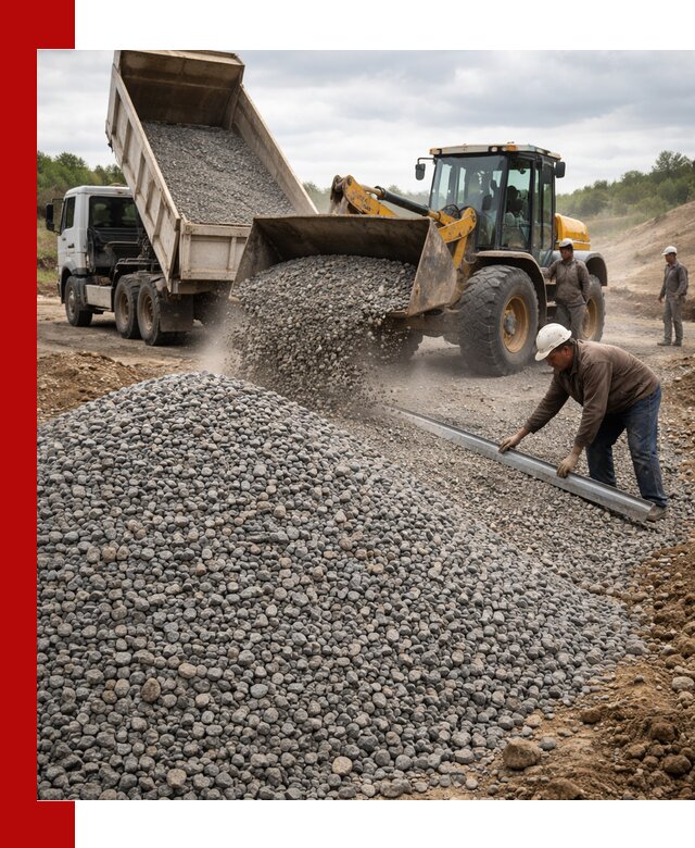 Гравийный щебень фракция 5-20 с доставкой в Сочи