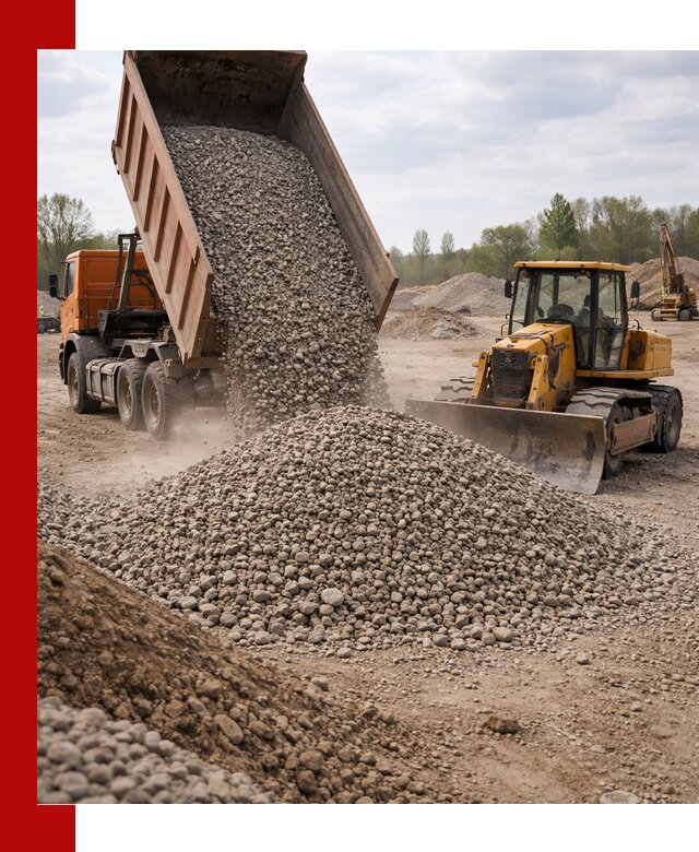 Доставка гравийного щебня фракции 40-70 в Сочи