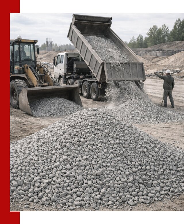 Доставка известнякового щебня фр. 5–20 в Сочи