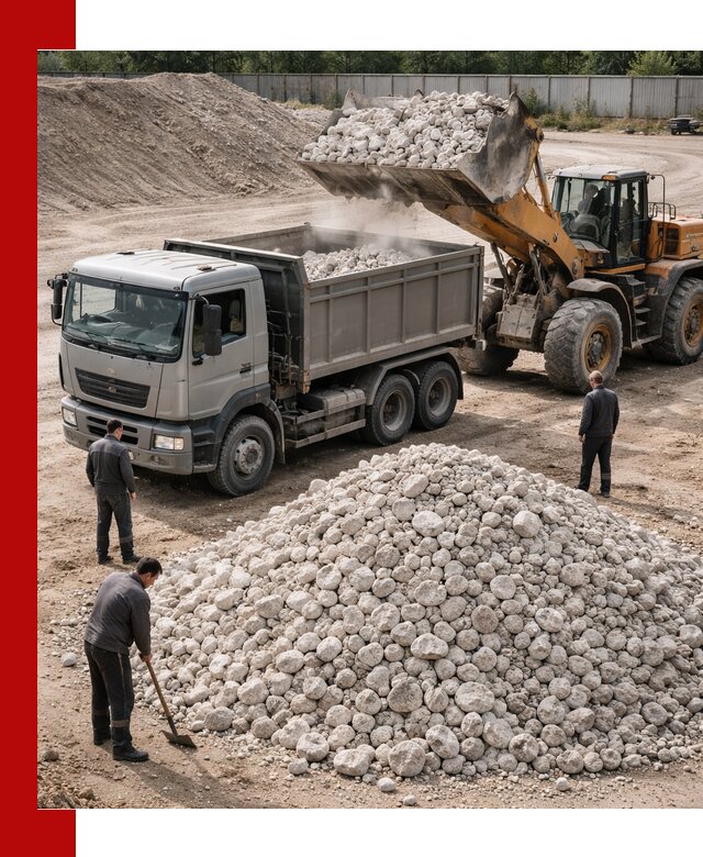 Известняковый щебень фракция 70–150 с доставкой в Сочи