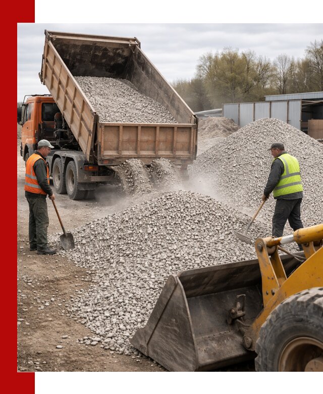 Доломитовый щебень фракции 5-20 с доставкой в Сочи