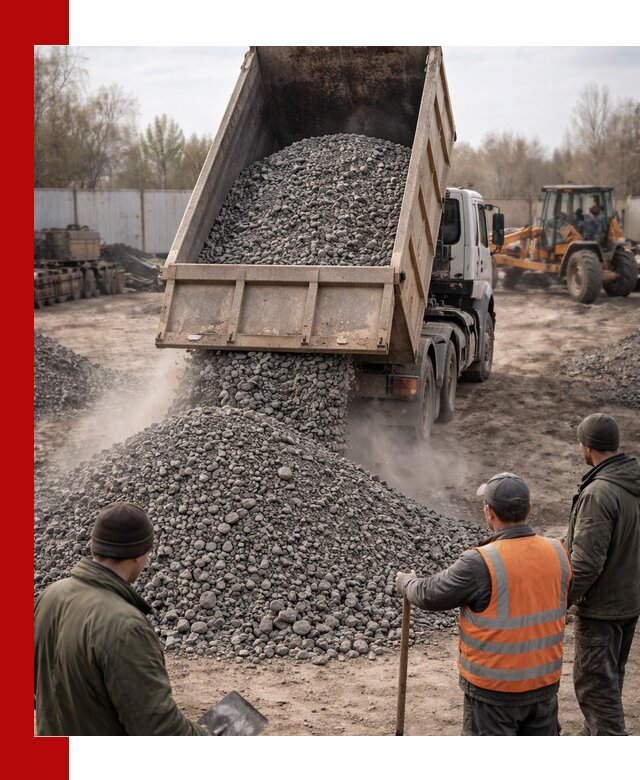 Доставка шлакового щебня в удобные сроки по выгодной цене в Сочи
