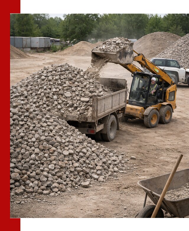 Доставка вторичного щебня в Сочи для строительных работ