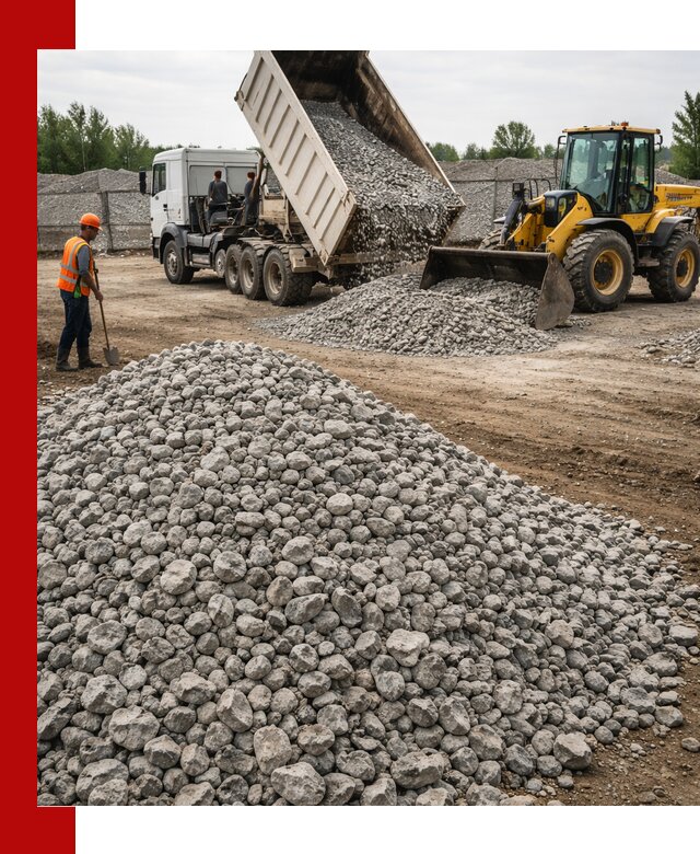 Доставка бетонного щебня фракции 40-70 в Сочи