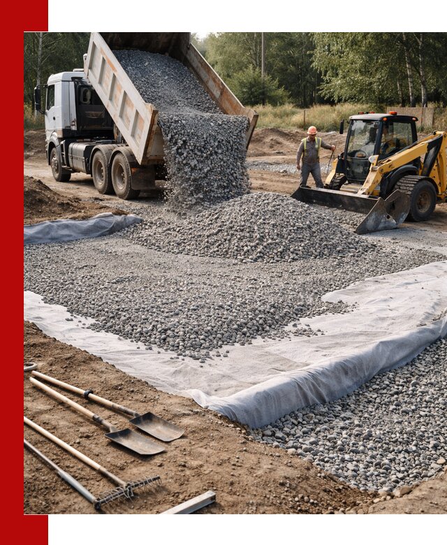 Щебень для фундамента с доставкой в Сочи