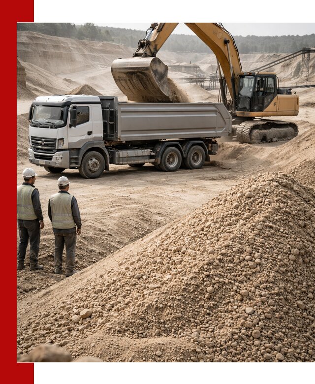 Карьерный крупнозернистый песок с доставкой в Сочи