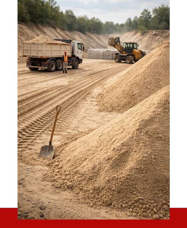 Карьерный песок мелкозернистый в Сочи от 9302 р. | ПРОНЕРУДСчи