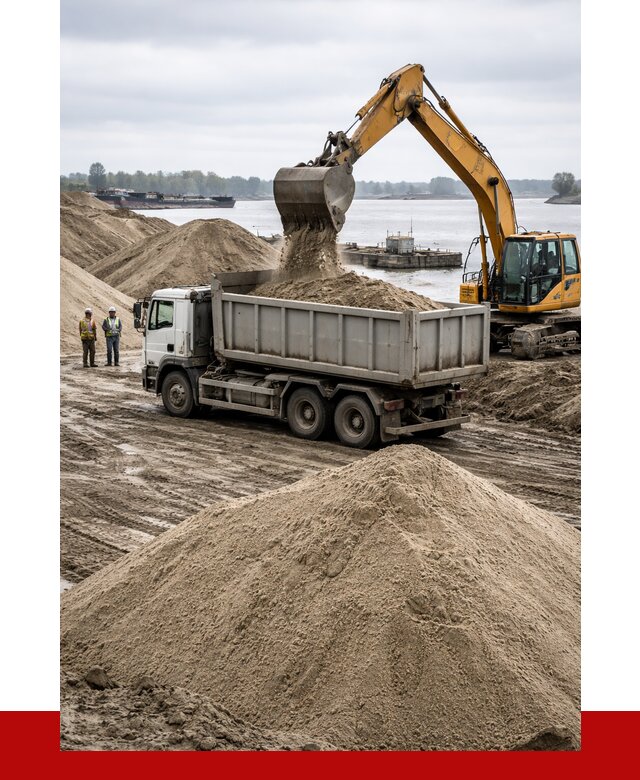 Купить речной песок навалом в Сочи от 1860 р., ПРОНЕРУДСчи