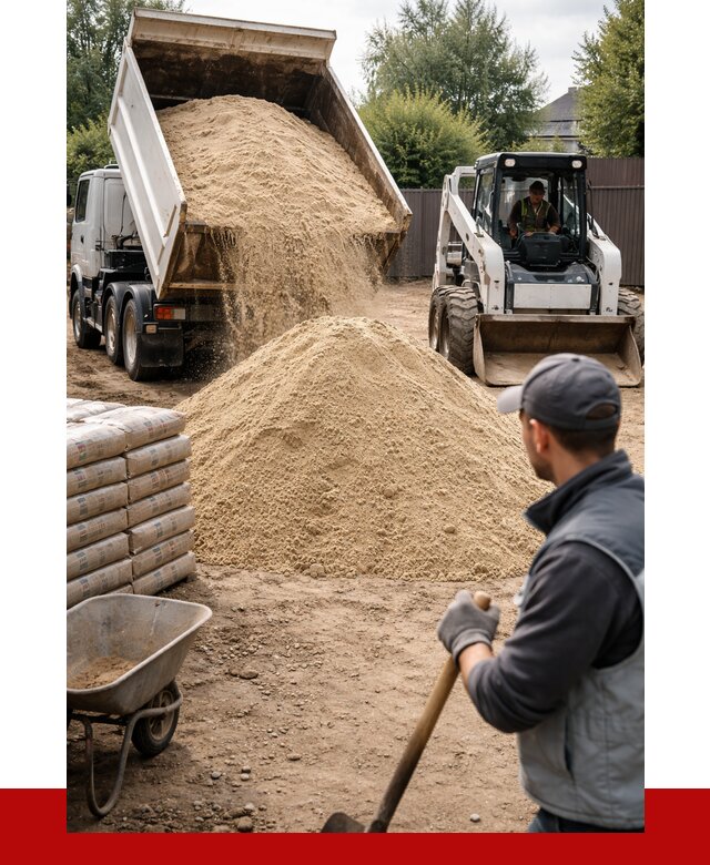 Мытый речной песок с доставкой в Сочи от 1499 р. | ПРОНЕРУДСчи
