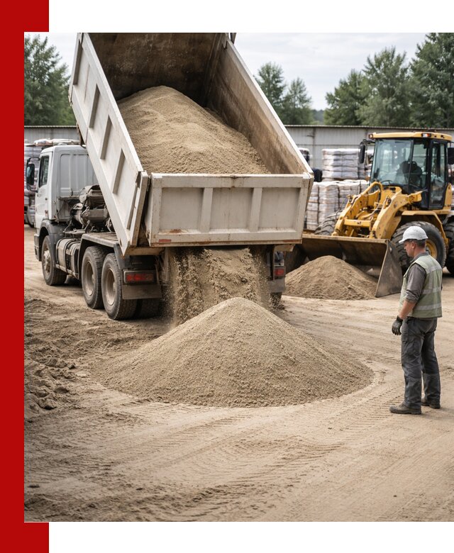 Поставка и доставка песка для бетона в Сочи