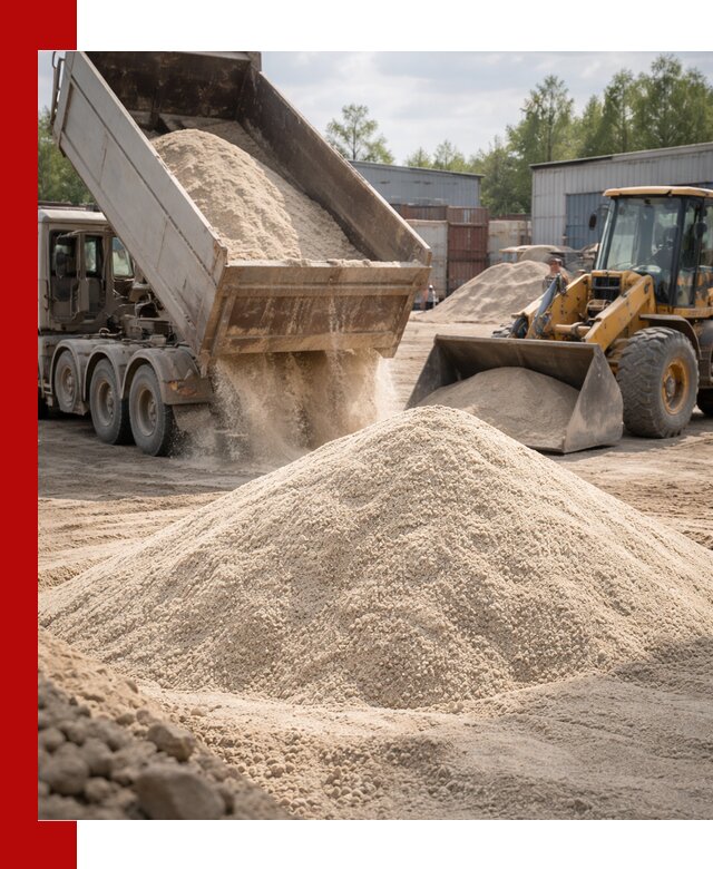 Кварцевый песок с доставкой в Сочи для строительных работ