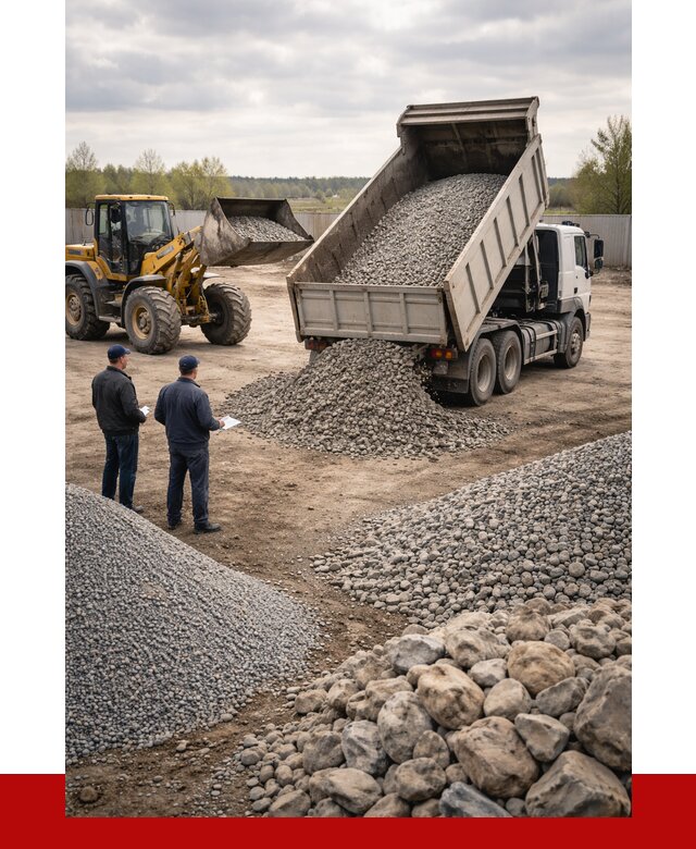 Гравий и камень с доставкой в Сочи от 4341 р. - ПРОНЕРУДСчи