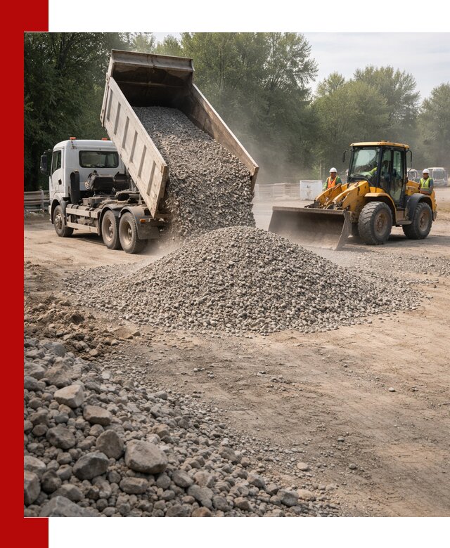 Гравий фракция 5–20 доставка в Сочи оптом и в розницу