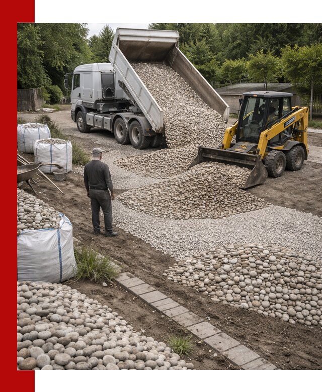 Доставка морской гальки оптом и в розницу в Сочи