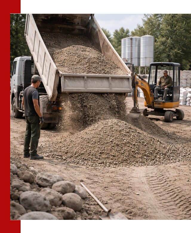 Доставка ПГС С3 в Сочи самосвалами и миксерами
