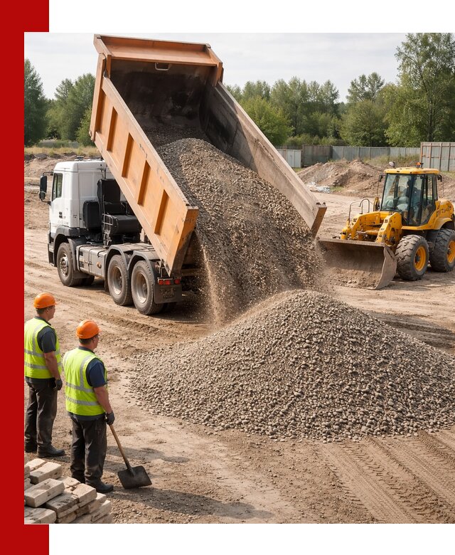 Доставка щебёночно-песчаной смеси ЩПС С7 в Сочи