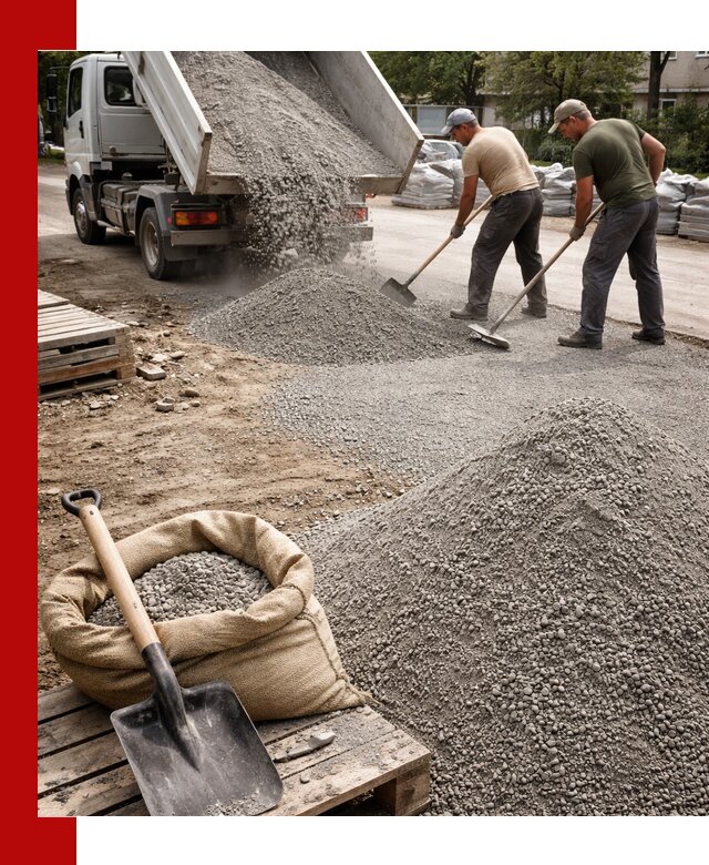 Отсев для тротуарной плитки в Сочи — доставка и укладка