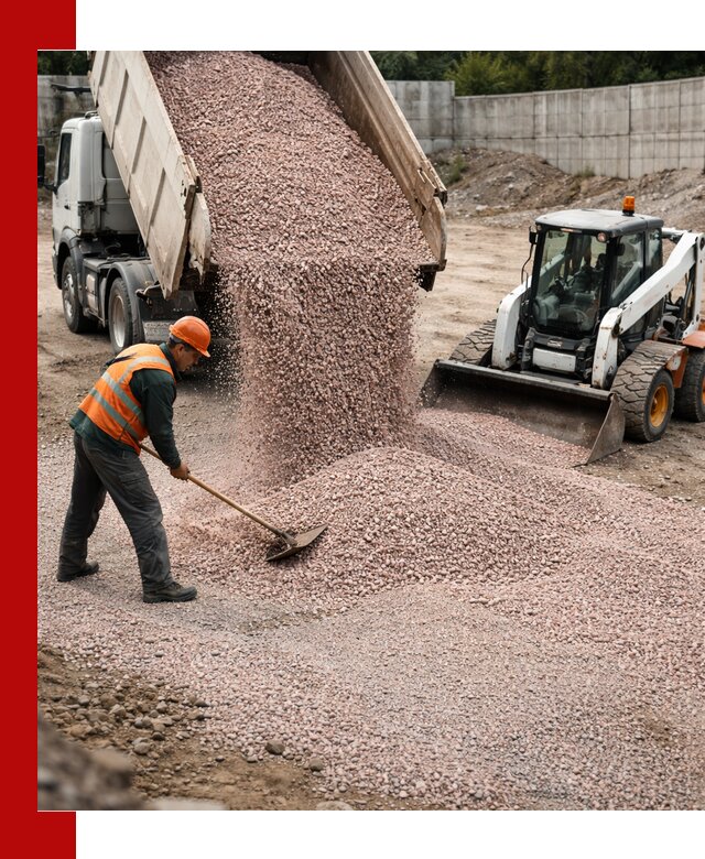 Крошка розовый гранит с доставкой в Сочи от производителя