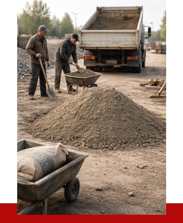 Цементно-песчаная смесь М150 в Сочи от 4858 р. | ПРОНЕРУДСчи