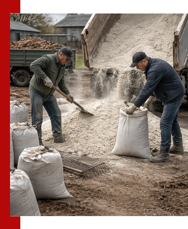 Доставка извести пушонки в Сочи оптом и мелким оптом