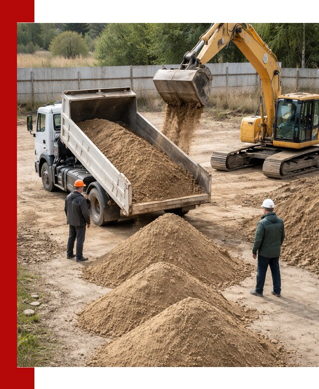 Доставка супеси вагонными и автопартиями в Сочи