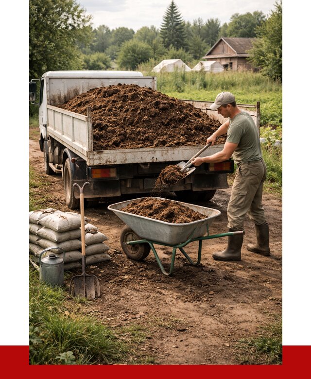 Купить коровий навоз с доставкой в Сочи от 1860 р. | ПРОНЕРУДСчи