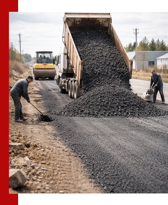 Асфальтовая крошка для дорог в Сочи — поставка и доставка