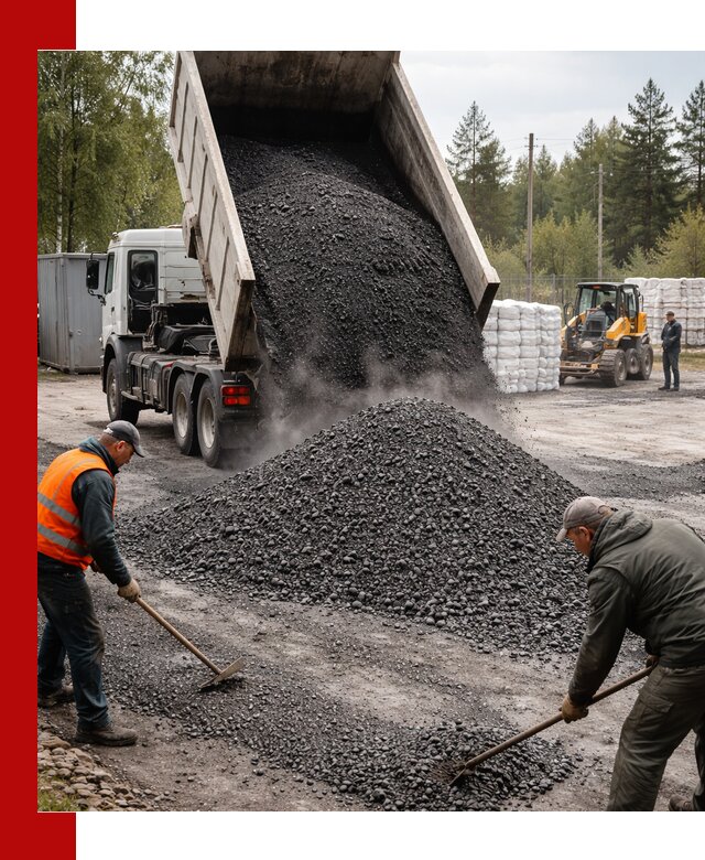 Доставка и продажа асфальтного гранулята в Сочи