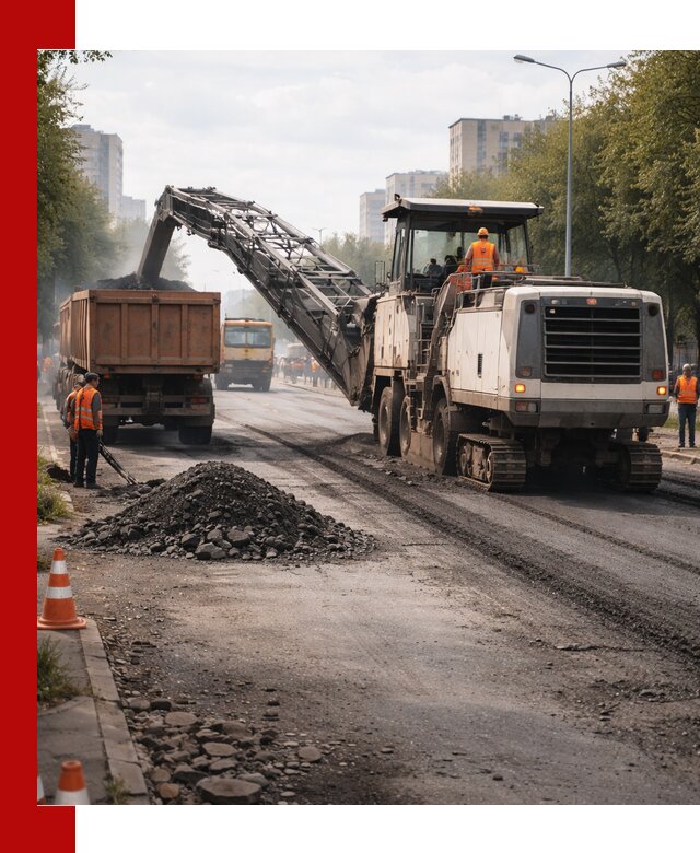 Фрезерованный асфальт в Сочи — удаление и вывоз старого покрытия