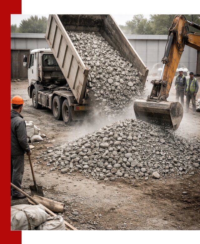 Доставка дробленого бетона в Сочи оптом и в розницу
