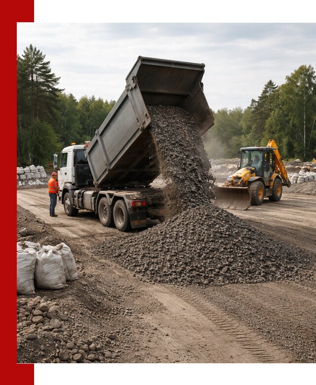 Доставка дробленого асфальта в Сочи для дорожных работ