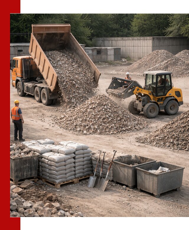 Вторичные материалы для отсыпки в Сочи — поставка и доставка