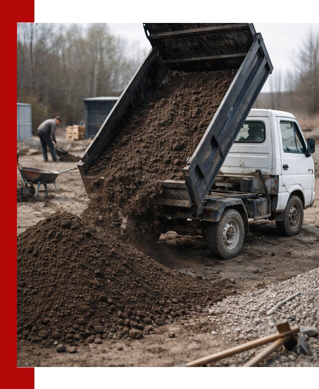 Аренда минисамосвала в Сочи для доставки сыпучих материалов