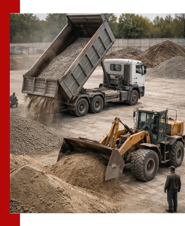 Перевозка сыпучих грузов самосвалами и бортовыми в Сочи