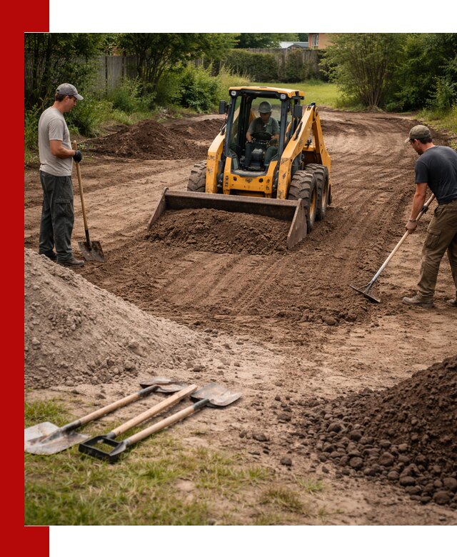 Планировка участка грунтом с вывозом и доставкой в Сочи