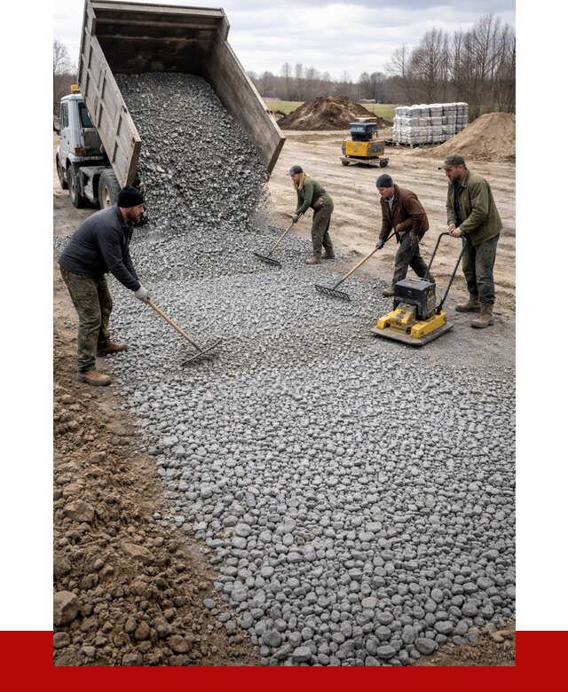 Устройство щебеночной подушки в Сочи от 4651 р. ПРОНЕРУДСчи