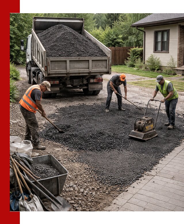 Асфальтовая крошка для двора с доставкой в Сочи